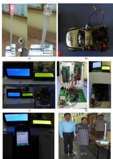 Figure 5. Proposed model images transmitter and  receiver. (a) Pole status at different condition