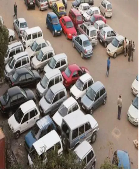 Figure 1. Improper parking system.. 