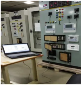 Figure 17. Testing arrangements at ABB laboratory 