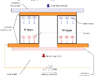 Figure 2. Working of peltier module 
