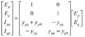 Fig 3: Six(m) current measurements on four(n) lines, three(p) voltage measurements and four (q) buses [2] 