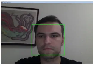 Figure 2. Detecting a face in an image 
