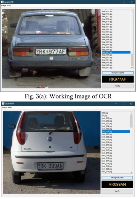Fig. 3(a): Working Image of OCR 