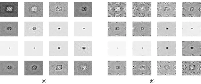 Fig. 12.Comparing reconstructed image with data collected using (a) the 121 pinhole CSE detector and (b) 25 pinhole MPH detector