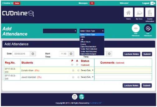 Fig. 4: IMS Login System - CUOnline