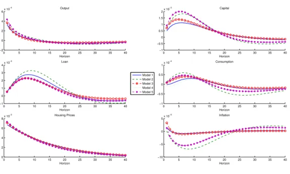 Figure 4.4: Impulse Response Functions: Housing Preference Shock