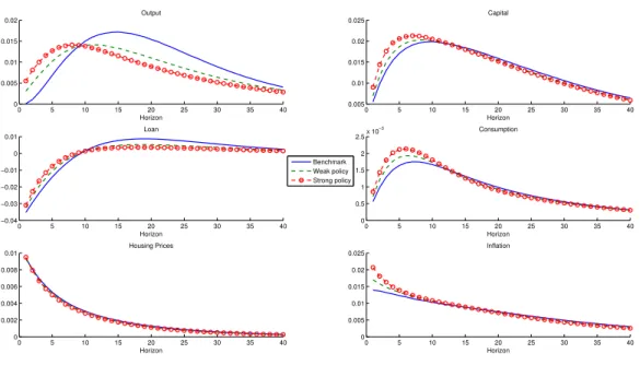 Figure 4.5: Impulse Response Functions: Productivity Shock