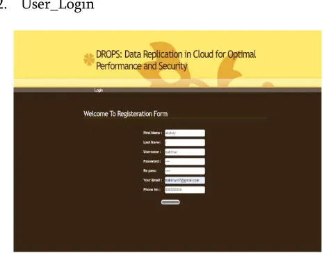 Fig 2. Screenshot of Admin Login 