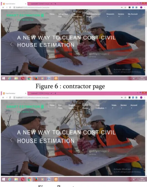 Figure 7 :customer page 