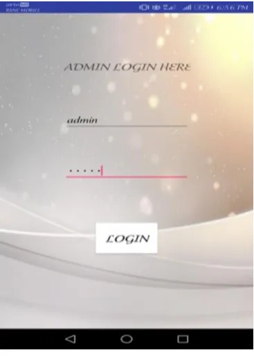 Fig: 5.2 Admin login page. 