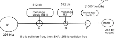 Figure 2: SHA256 hash algorithm 