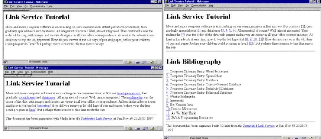 Figure 3: Page with links in different styles