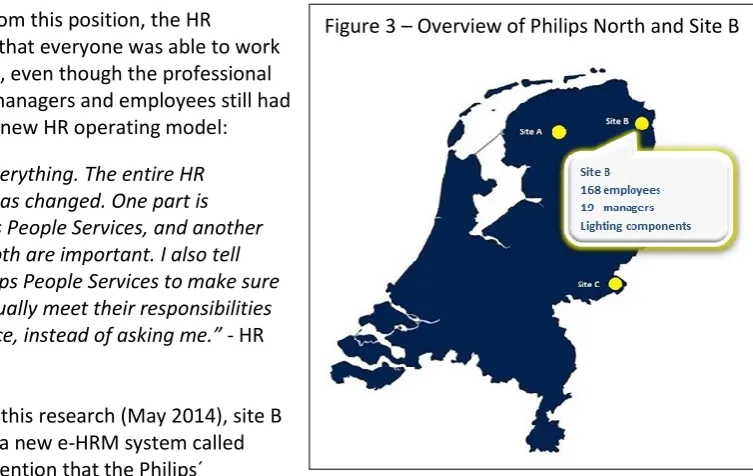 Figure 3 – Overview of Philips North and Site B 