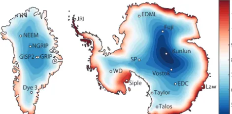 Figure 8. Synoptic-scale barometric pumping strength for Green-land and Antarctica using 6-hourly ERA-Interim reanalysis surfacepressure values for the period 1 January 2010 through 31 Decem-ber 2011