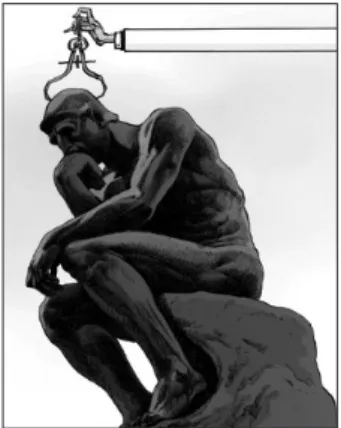 Figura 1 – Il Pensatore di Rodin Figura 2 – Illustrazione di David Parkins in apertura al Bibliometrics:
