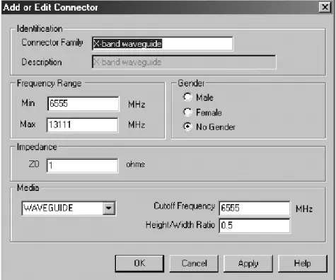 Figure 2. PNA connector entry screen