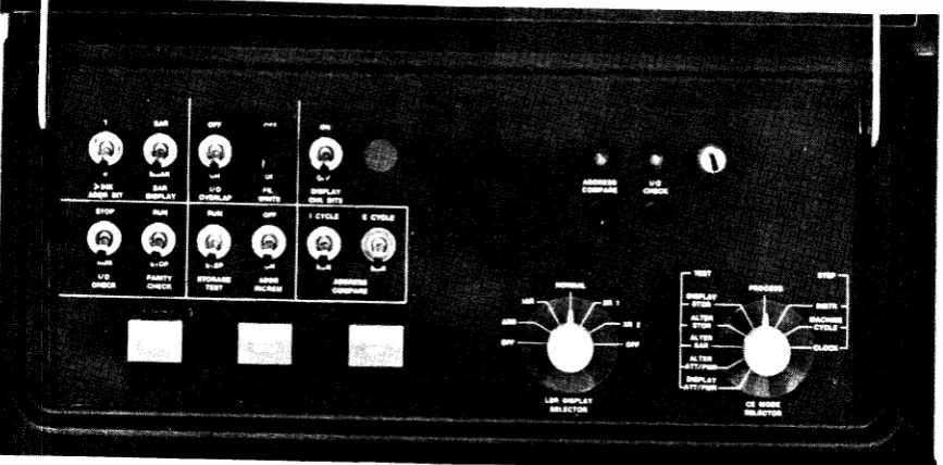 Figure 8. Customer Engineer Control panel