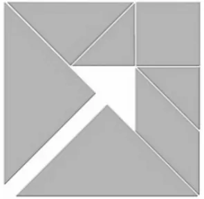 Figure 3. The tangram puzzle students had to solve while thinking aloud. 