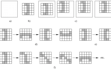 Figure 6.1: Depicting ([ : ; :c[� : ;transformation employed in this chapter (n.b. in (depicted, and in () an example signal, Enquist and Arak’s (1994) () trans-lation, (�d) 90a) the retina, (b rotation, and (e) reﬂection transformations, and (f) the highe