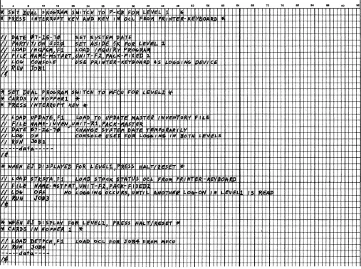 Figure 23. Sample Job Stream 
