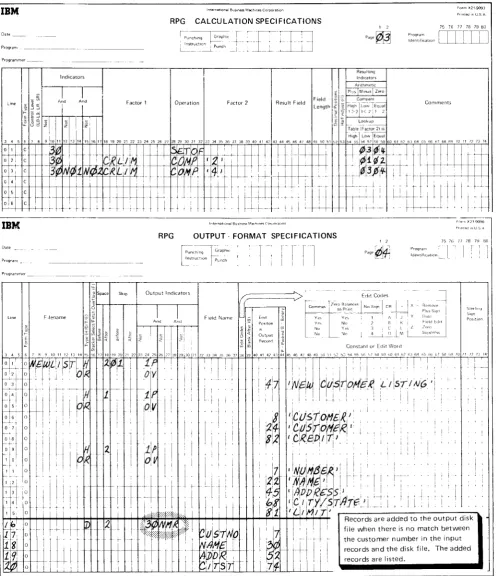 Figure 6 (Part 2 of 3). Merging Records Between lRecords in the Sequential Customer File
