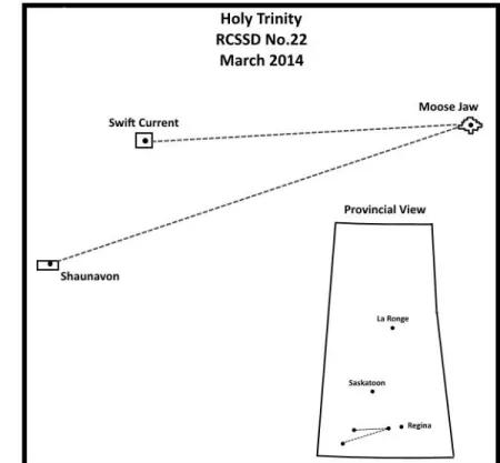 Figure 1: Location of Holy Trinity Catholic School Division 