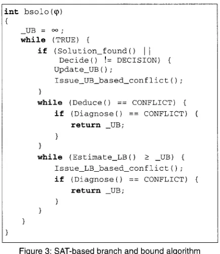 Table 2 includes the results for the SAT-based algorithms. cal memory, are shown in Table 1 and Table 2, where For each benchmark and for each tool 3000 seconds of 