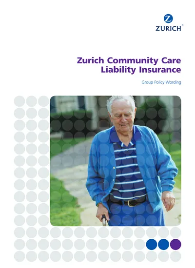 zurich-community-care-liability-insurance-group-policy-wording