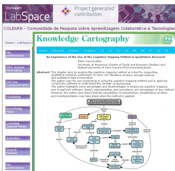 Figure 5:  Map-paper develop by Mario (http://kmi.open.ac.uk/books/knowledge-cartography) &amp; (http://mapweb.org/emapbook/) 