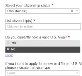 Figure 9: Common Application Citizenship Questions, 2018 50                                                  