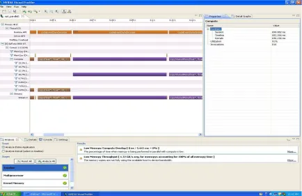 Fig. 5. A Snapshot of the Data Matrix application with its associated properties View 