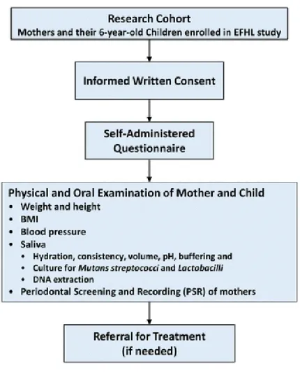 Figure 3.2: Flow chart showing the process of data collection (Permission has been provided  by  the  publisher,  Biomed  Central,  under  their  open  access  policy,  which  states  that  “As  an  author of an article published in BMC Oral Health, you re