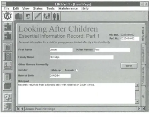 Fig 1 Front Screen of LACCS 
