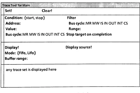 Figure 6. Trace Tool window