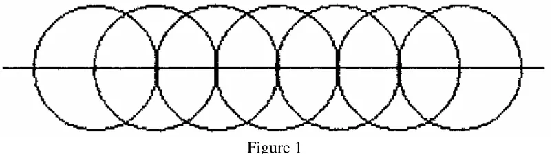  Figure 1 H and R discuss the pattern and begin constructing it using basic circles starting from the left