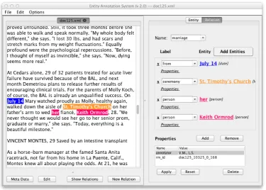 Figure 1: Annotation example in Recon, cf. Example 1a).