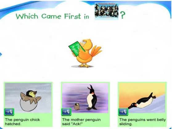 Figure 3. Assessment Results Student 1Antarctic Antics 