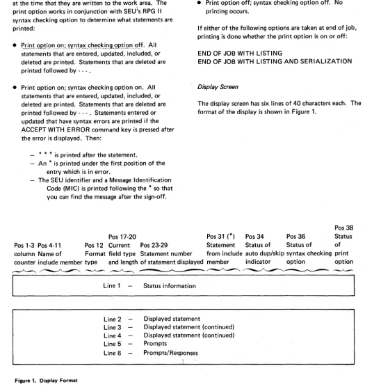 Figure 1. Display Format 