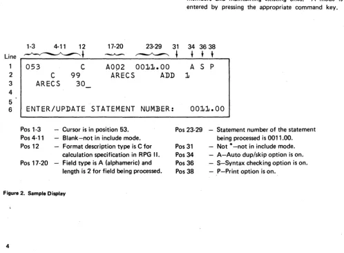 Figure 2. Sample Display 