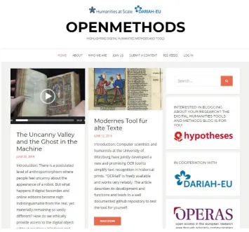 Figure 2. The OpenMethods metablog. 