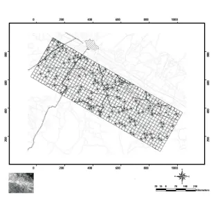 Fig. 2. Position of random locations for sampling points.