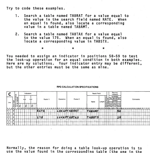 table (the one in the If no search table the problem requirement, 