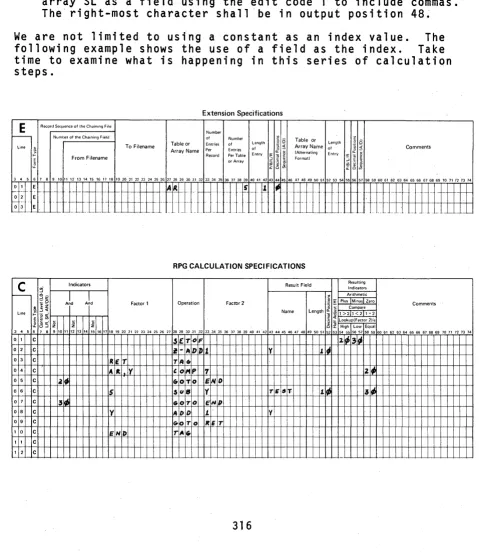 Table or Array Name 