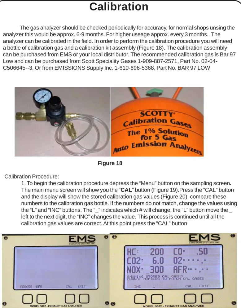 Figure 18 Calibration Procedure: