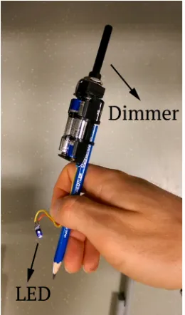 Figure 9. Pencil with LED light. 
