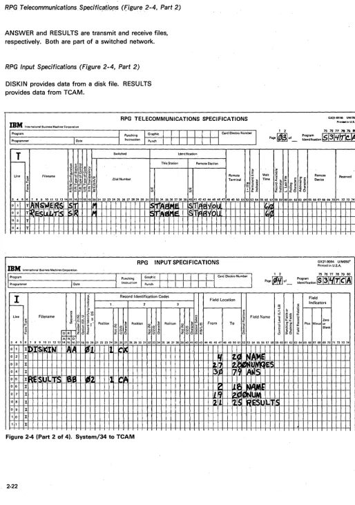 Figure 2-4 (Part 2 of 4).System/34 to TeAM 