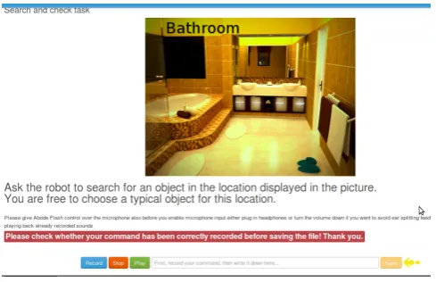 Figure 1: The web portal used for the gathering throughcrowd-sourcing