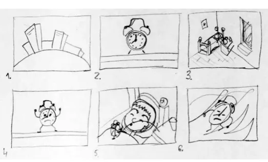 Fig. 5. An example of storyboard cartoon project. 