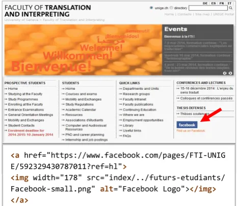 Figure 1: Example of inappropriate text alternative for an image with an embedded link