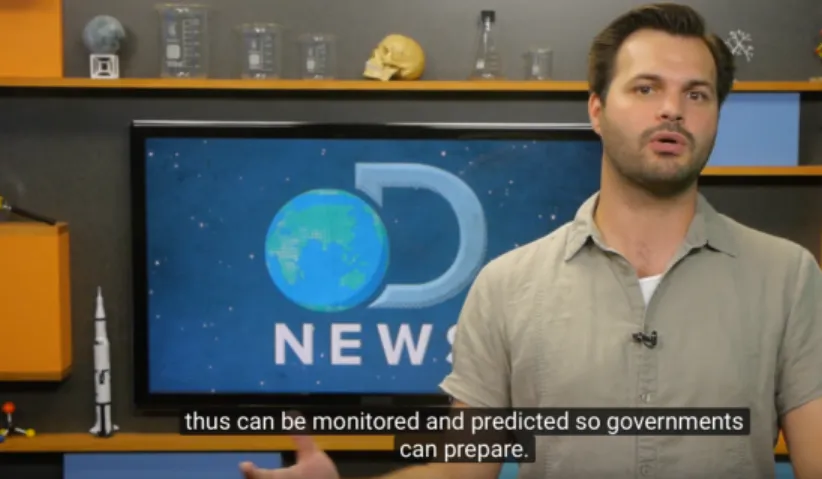 Figure 1. A screenshot of the clip about El Nino. 
